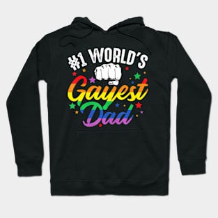 World's Gayest Dad  Father's Day LGBT Pride Hoodie